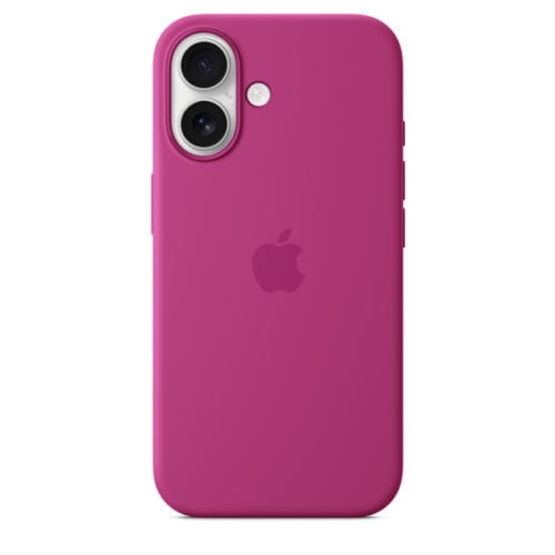 myy53zma Apple iPhone 16 Silicone Case with MagSafe Fuchsia