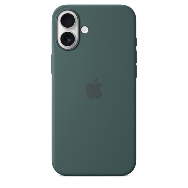 Apple iPhone 16 Plus Silicone Case with MagSafe Lake Green