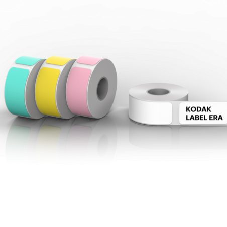self-adhesive-label-cartridge-for-kodak-label-era-m50 Kodak Label ERA M50 Sticker Label 12 Rolls Set (White 9Rolls, Pink/Green/Yellow 1 Roll Each)