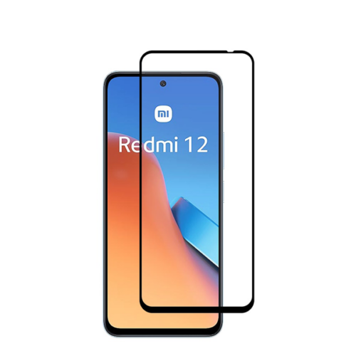 vitemp319bk Vivid Full Face Tempered Glass Xiaomi Redmi 12 Black
