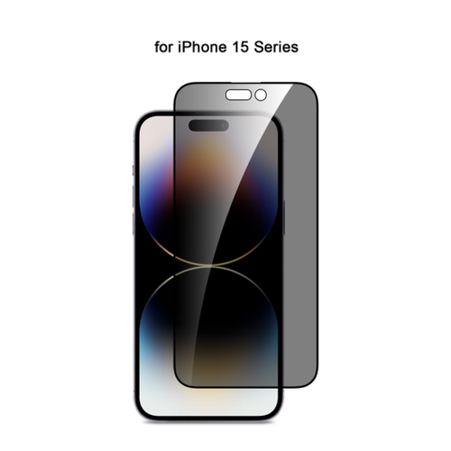 vitemppriv397bk Vivid Full Face Tempered Glass Privacy Apple iPhone 15 Pro Black